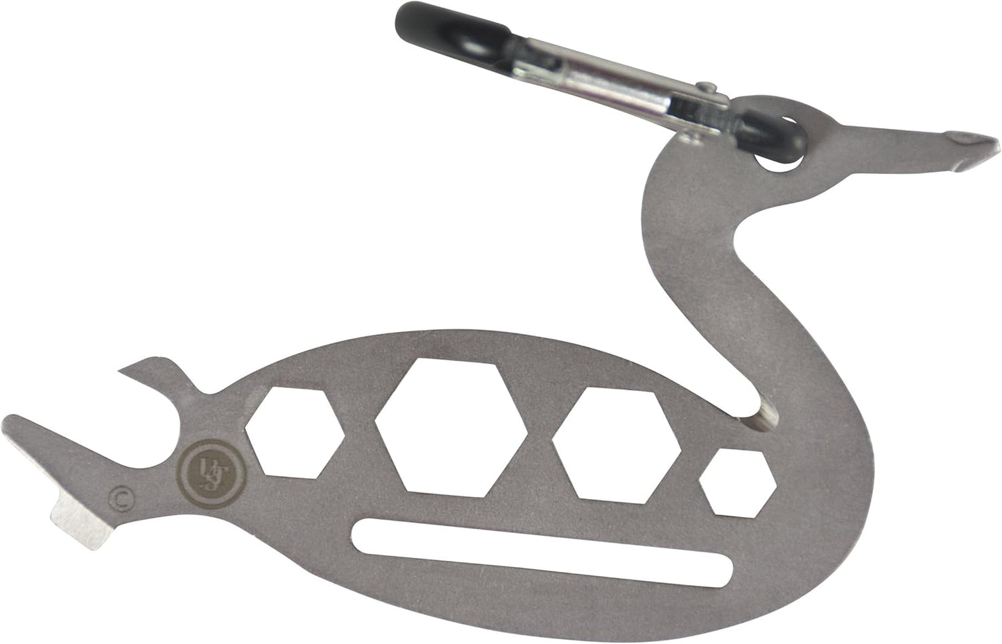 UST Tool-a-Long Multi-Tool Carabiners with Durable, Compact Stainless Steel Construction for Hiking, Kayaking, Camping, Travel and Outdoor Survival