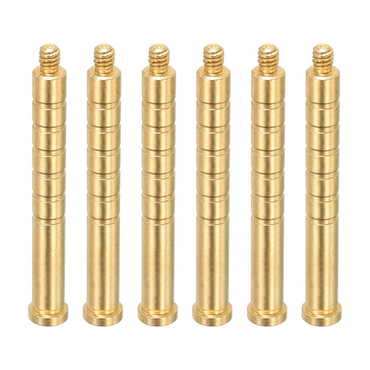 PATIKIL 150 Grain Archery Arrow Insert 0.244 Inch, 6 Pack Brass Arrow Weight Bolt for Field Points Shaft