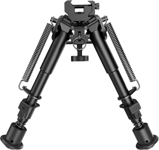 CVLIFE 6-9 Inches Picatinny Bipod Adjustable Spring Return with Picatinny Adapter