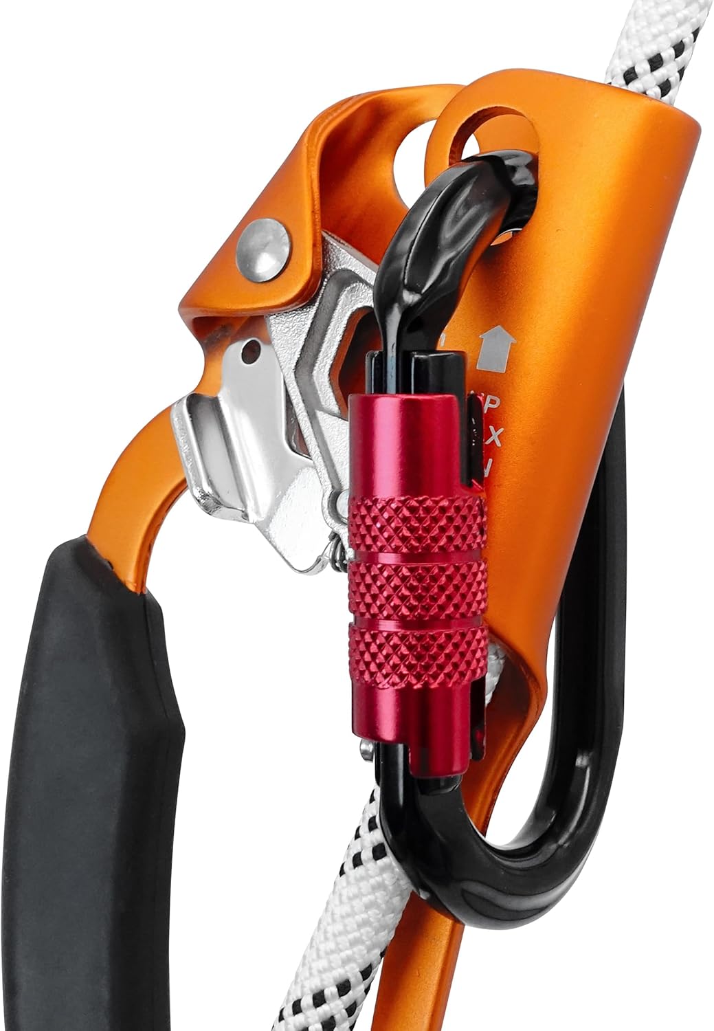 GM CLIMBING Micro Prusik Minding Pulley 25kN CE UIAA Certified 12mm Single Pulley Mobile Side Plates for Arborist Rigging Climbing Rescue