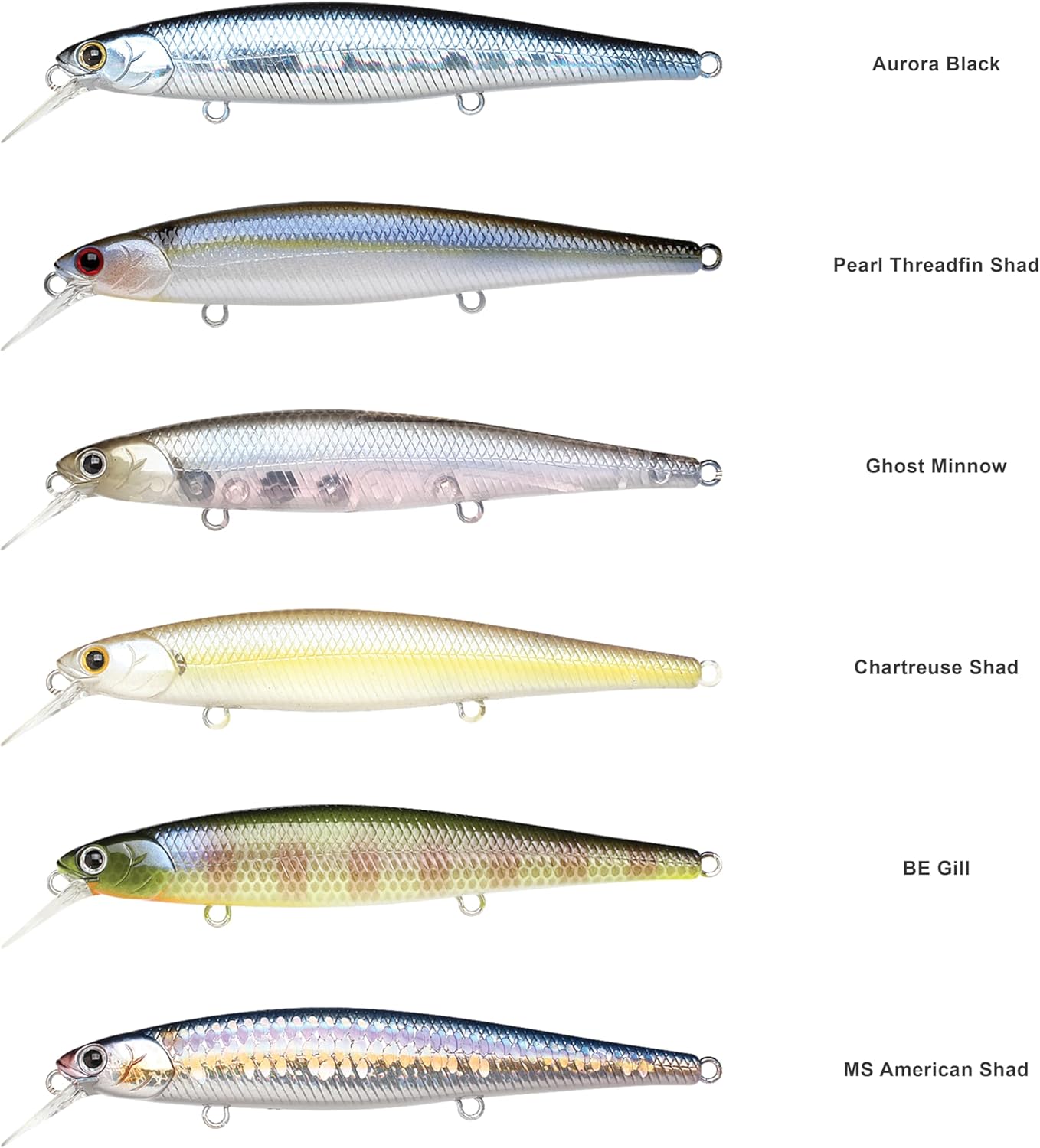 LUCKY CRAFT Slender Pointer 97MR, Freshwater Lake Bass Fishing Lure, Jerkbait, Smallmouth, Walleye, Suspending, Tournament Winning, Perfect Wobbling, Fishing Gear, Fishing Accessories, Fishing Tackle
