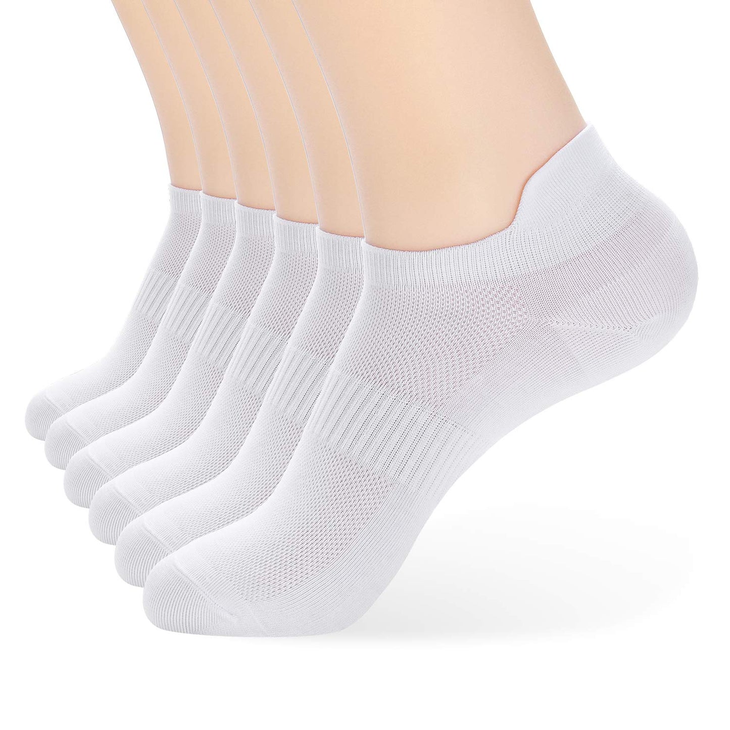 ATBITER Ankle Socks Womens and Men Thin Athletic Running Low Cut No Show Socks With Heel Tab 6/12-Pairs