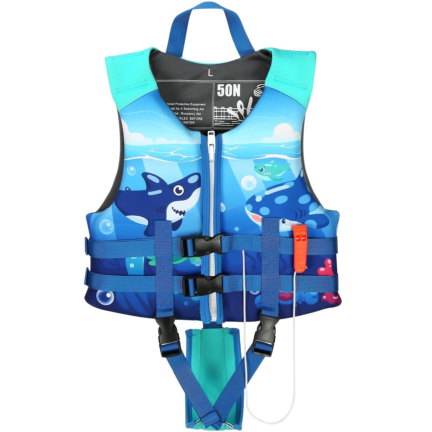 Toddler Swim Vest, Kids Swimming Floaties Jacket for 20-30-40-50 lbs Girls Boys for Boating, Pool, Beach, Learn to Swim
