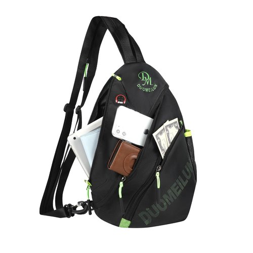 Waterproof Travel Backpack Shoulder Bag Sling Bag for Men Women, Multi-functional Casual Adjustable Crossbody Bag Hiking Travel Daypack Chest Bag
