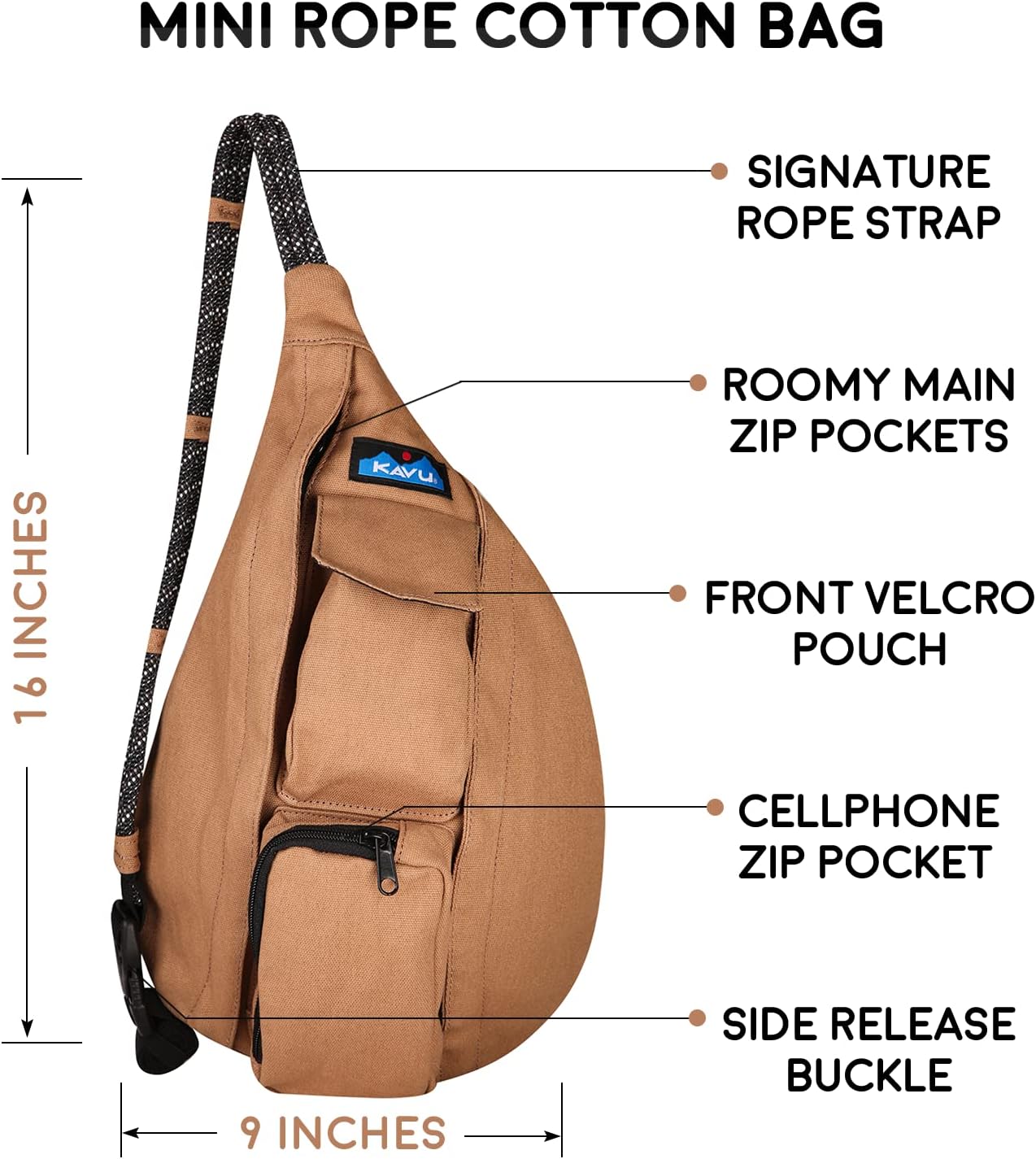 KAVU Little Feller Duffle Bag Convertible Backpack With Detachable Shoulder Straps