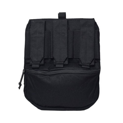 Molle Back Panel Tactical Zip-on Panel Pouch Hydration Pouch Tactical Accessory Backpack for CPC AVS JPC2.0 (Black)