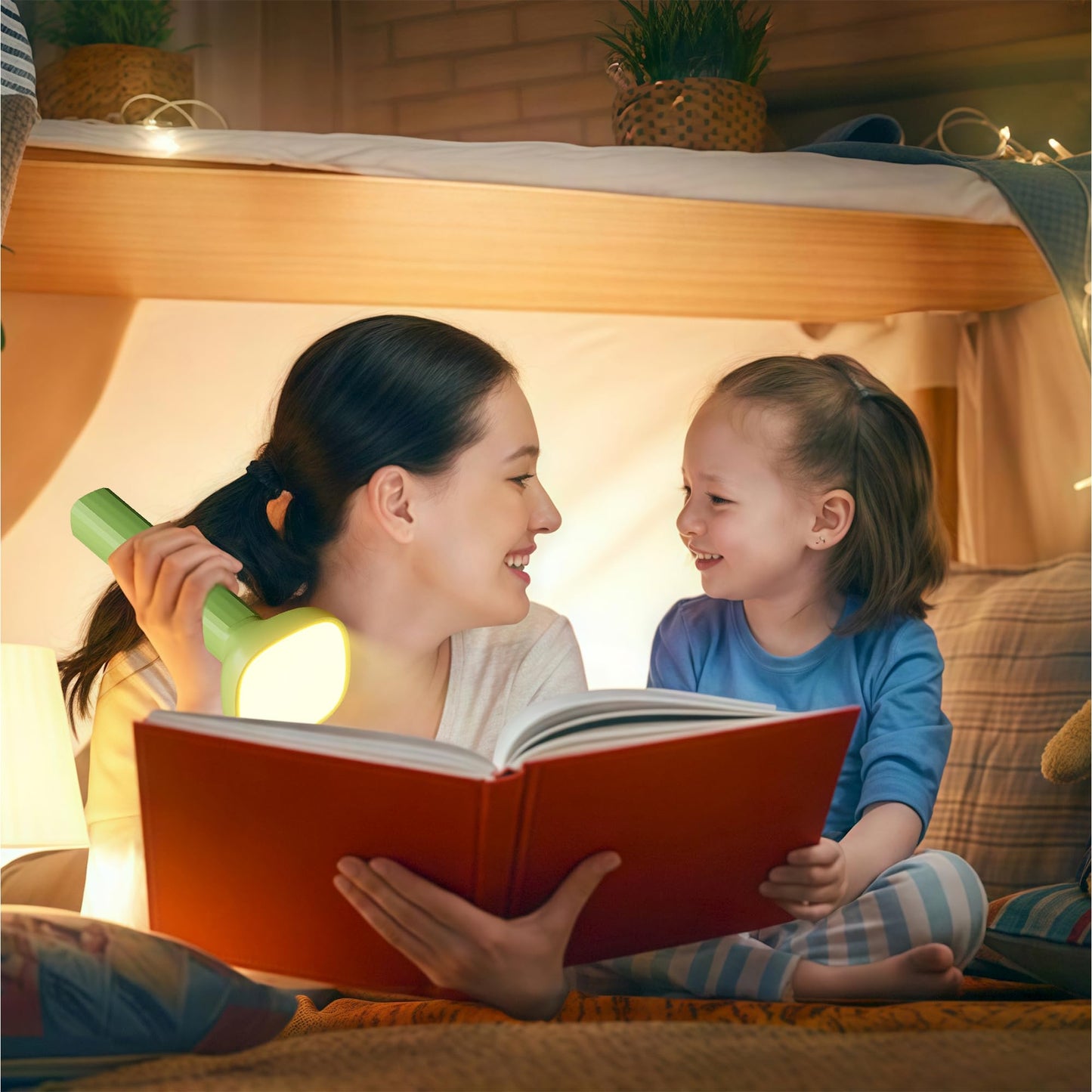 HOMY Ultra-Portable LED Flashlight with Phone Stand & Adjustable Neck – 360° Rotatable Camping Light for Power Outages, Night Reading, Kids, Travel, and Emergency Use