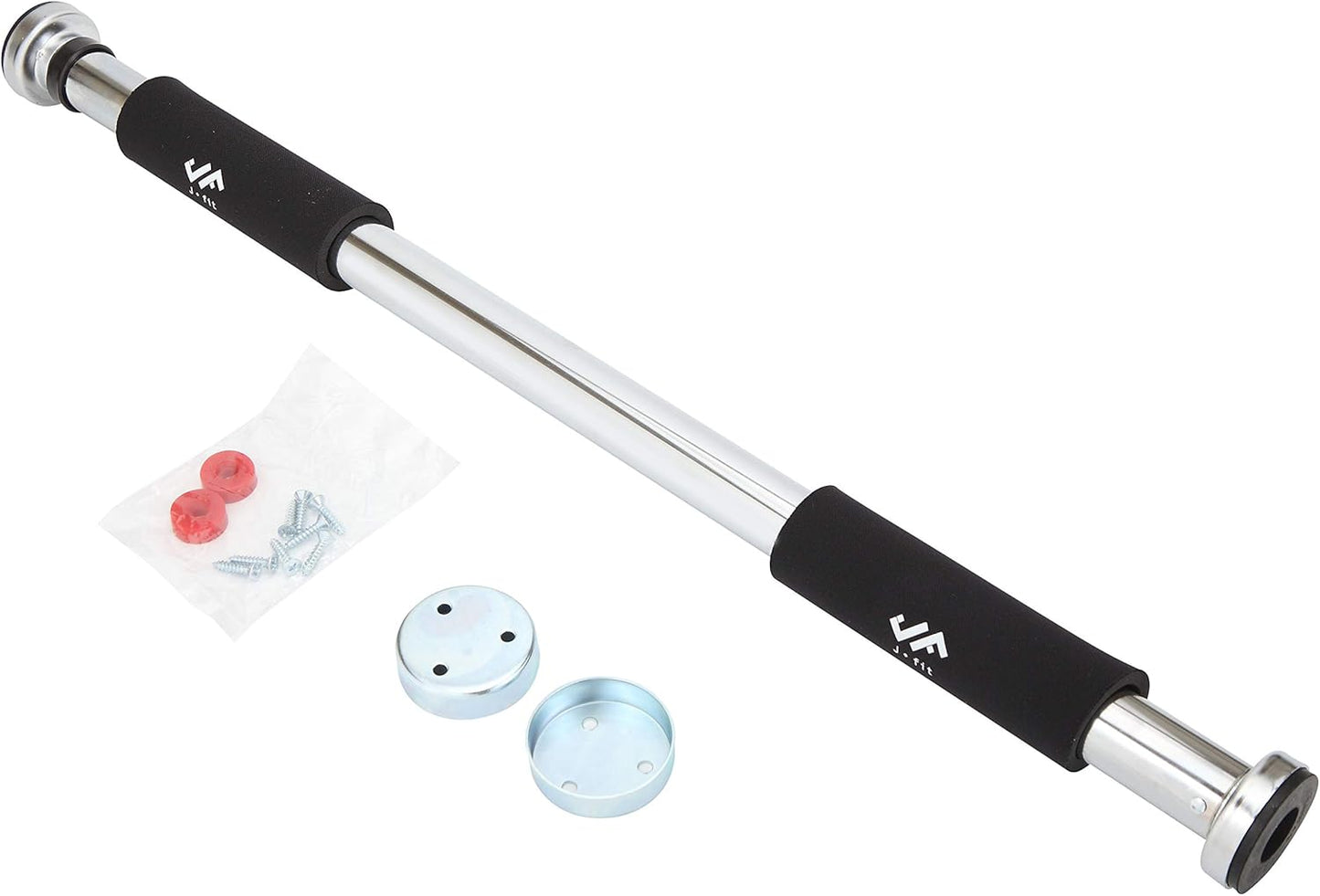 JFIT Deluxe Multi Exercise Doorway Pull-Up Bar with Comfort Grips, 40-Inch