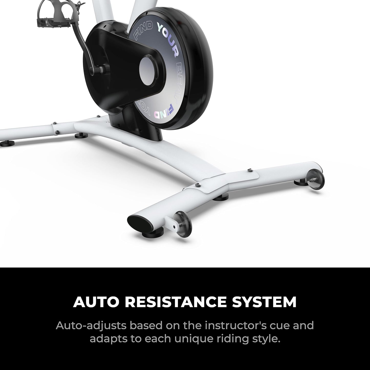 Freebeat Boom Exercise Bike, Smart Spin Bike for Home, 15.6'' HD Touchscreen, Auto Resistance, Compact Stationary Bike with Screen, Bluetooth, Scenic Rides, Training Algorithm, Gamified Classes with Expert Instructors