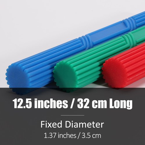 Hshbxd Tennis Elbow Therapy Flexible Bar, Flex Therapy Bar Strengthener, Resistance Bar for Golfers Elbow, Tendonitis, Wrist, Forearms Pain Relief(Dark-red green blue)