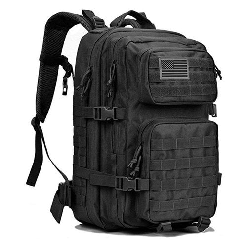 Ciana Large Military Tactical Backpack Bug Out Bag Rucksack for Men Large Capacity Rucksacks Army Outdoor Assault Pack Go Bag for Hunting (Black)