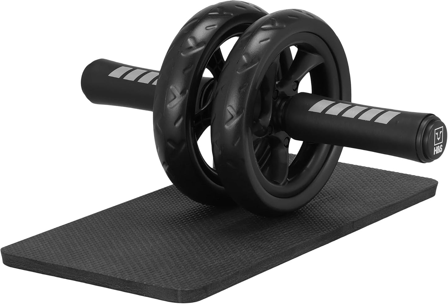 Ab Roller Wheel for Core Workout - Dual Glide Wheels & Thick Knee Pad Mat