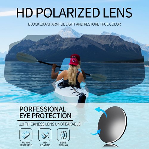 OULAIQI Polarized Cycling Fishing Sunglasses for Men Women,Youth Baseball Glasses,UV400 Protection Sports Glasses