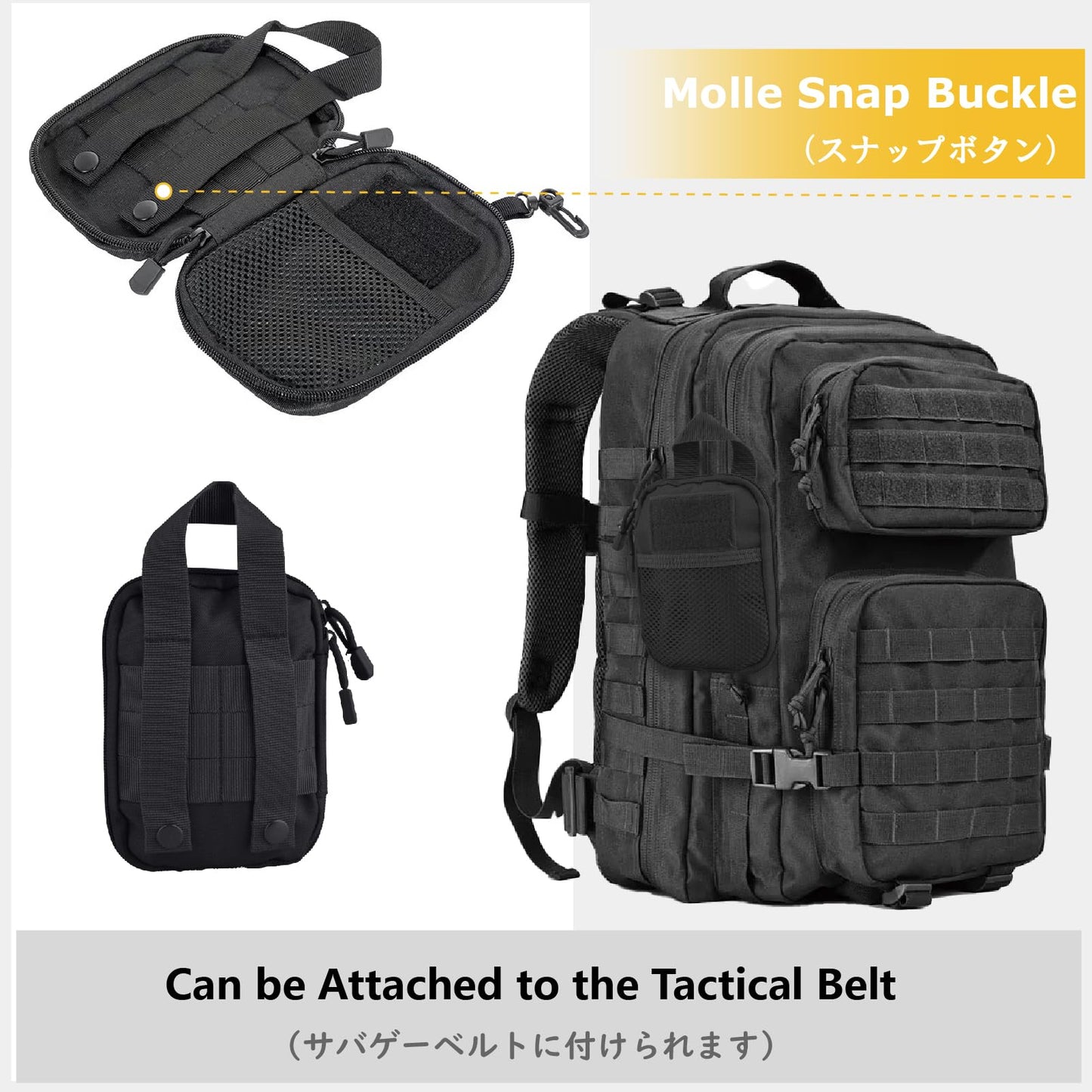 JEELAD Molle Pouches Tactical Pouches EDC Tool Bag Hanging Waist Bag Military Carry Accessory Belt Utility Pouch (Green)