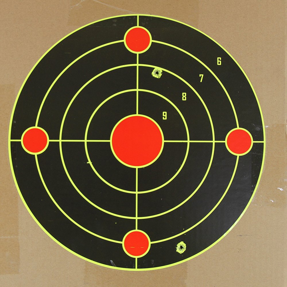 Atflbox 12 inch Bullet Trap Box Target and 25pcs 12''x12'' Splatter Paper Shooting Targets