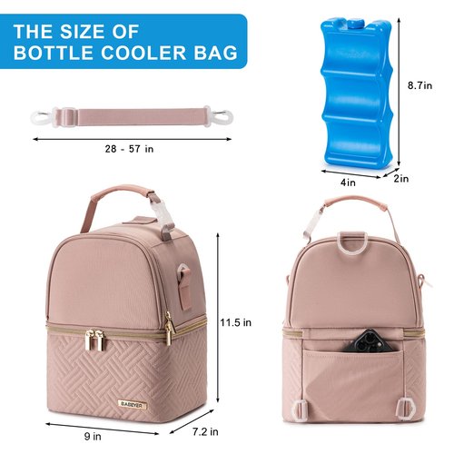 BABEYER Breastmilk Cooler Bag with Ice Pack