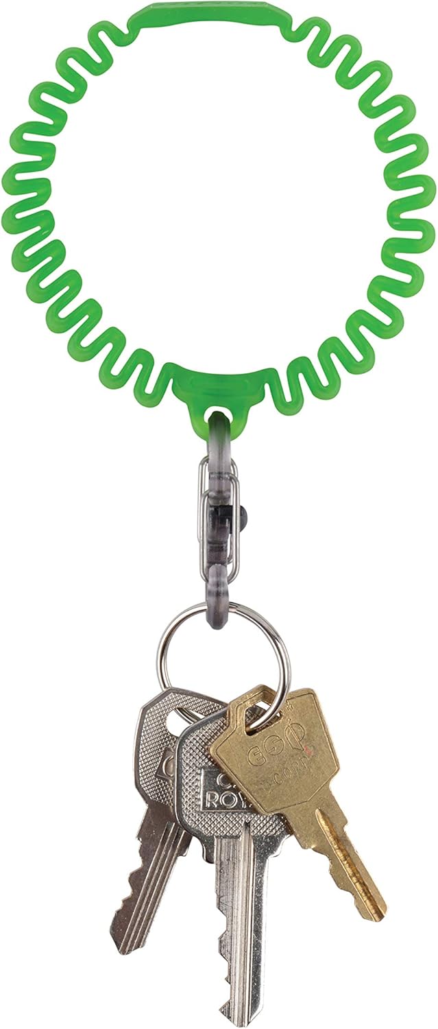 Nite Ize KWB-03-R6 Key Band-It, Stretch Wristband Key Chain With S-Biner Clip, Blue