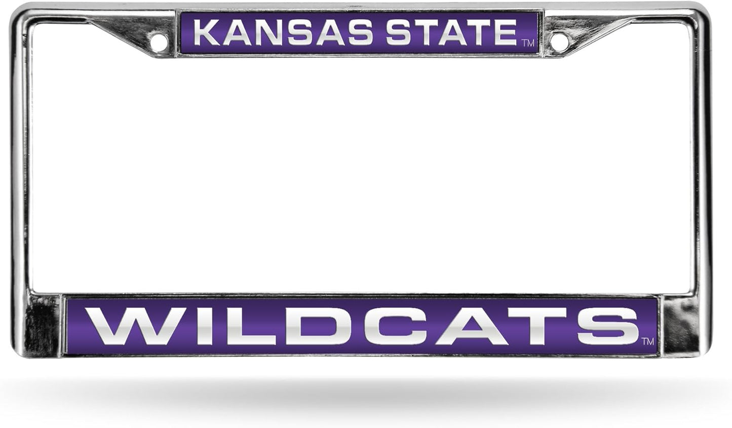 Rico Industries NCAA Unisex-Adult Laser Cut Inlaid Standard Chrome License Plate Frame