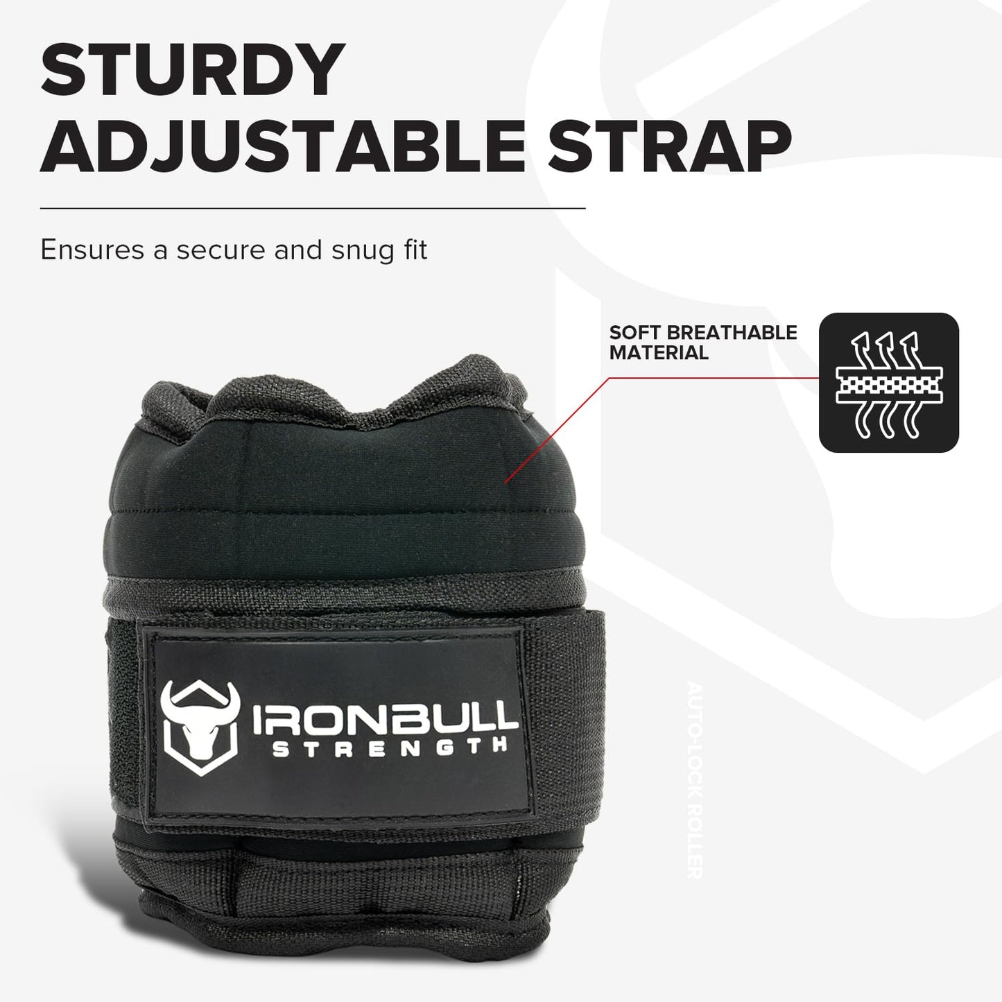 Adjustable Ankle Weights (Pair) - Weighted Ankle Weight for Walking, Gym and Exercise - 2, 4, 6, 8, 10 LB Leg Weight with Straps for Women and Men (Black)