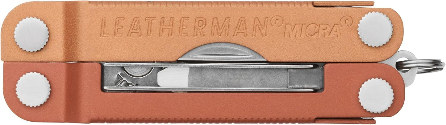 LEATHERMAN, Micra, Keychain Multi-tool with Grooming Tools, Mini Pocketknife for Everyday Carry (EDC), Hobbies & Outdoors, Built in the USA, Stainless Steel