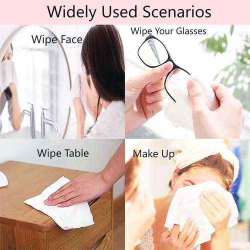 SHANFEILU Portable Compressed Towel 6 PCS - Reusable Travel Towel for Hiking Camping Beach Swim - 6 Count
