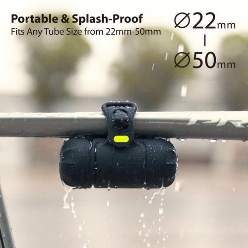 BONE Bike Portable Tool Kit, 14-in-1 Bicycle Repair Capsule, Scratch-Free & Waterproof Silicone Bag for Emergency Maintenance, Cycling accessory with Tire Pump & Wrench for Camping & Travel