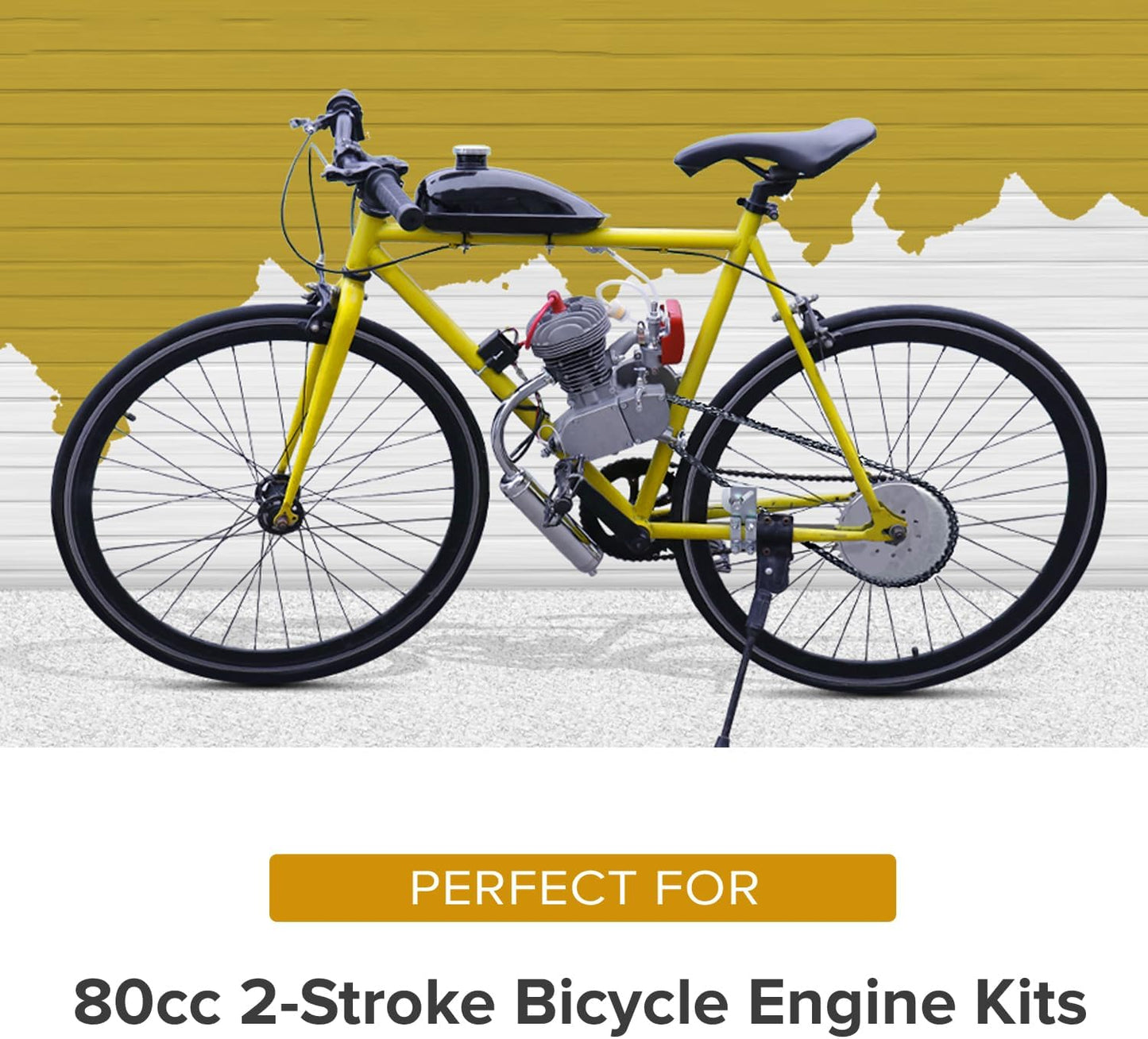 AlveyTech Petcock Fuel Valve with M10-1.0 Thread for 80cc 2-Stroke Bicycle Engine Kit