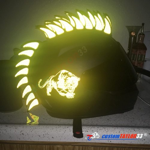 customTAYLOR33 Warhawk/Mohawk Rubber Saw Blade Helmet Accessory Piece (Helmet Not Included)