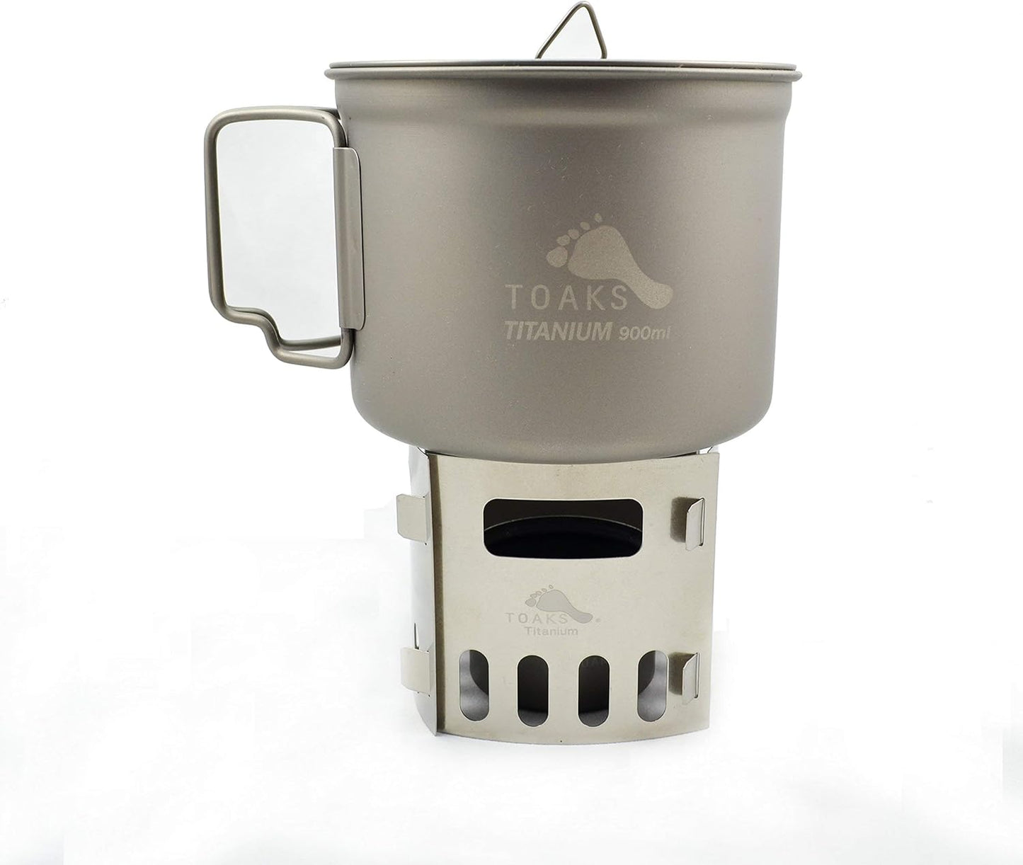 TOAKS Titanium Alcohol Stove - Lightweight Siphon Design for Camping & Outdoor Cooking