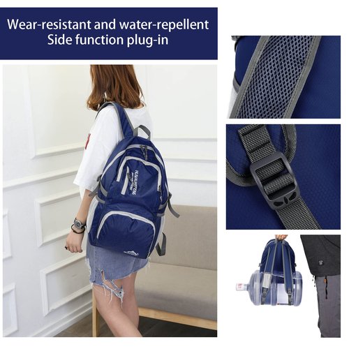Hiking Backpack,30l sporty lightweight folding waterproof ultralight backpack for outdoor camping picnic hiking running bag with waterproof rain
