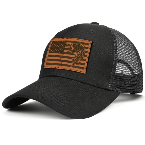 Ozrhuve Fishing Hat Fishing Gifts for Men Father's Day Christmas Birthday Gifts for Dad Husband Grandpa Fish Flag Design Snapback Trucker Hat Baseball Cap