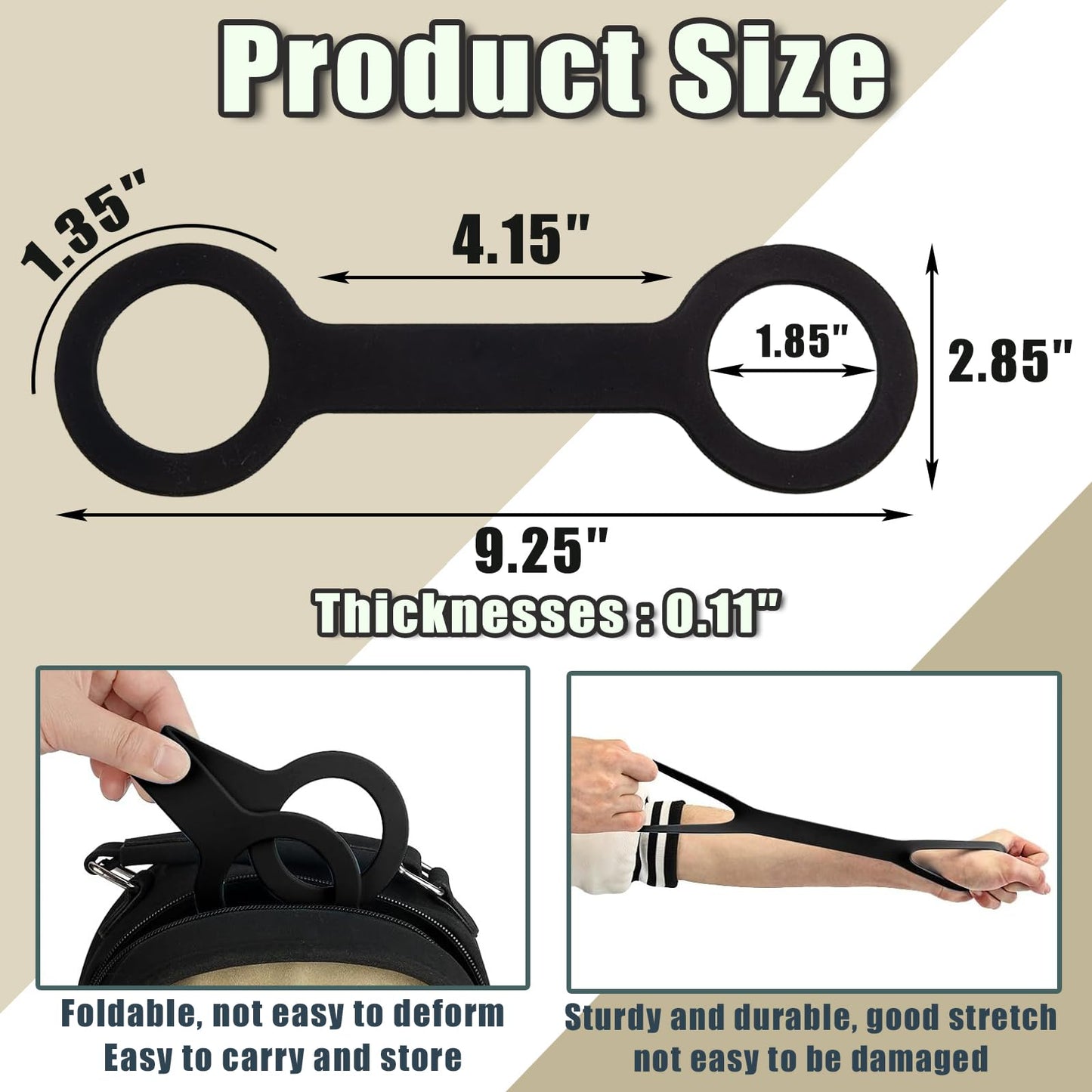 2 Pcs Water Bottle Carrier Grip Water Handle Grip Portable Silicone Band Holder Strap Handheld Water Bottle Handle Strap Soft Silicone Non-Slip Carrier Grip for Bike Gym or Jogging