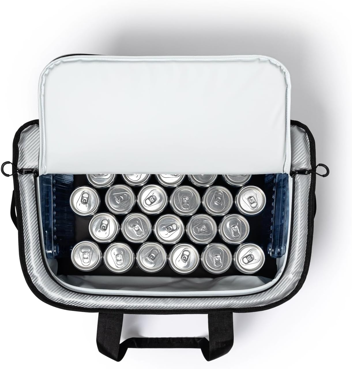 AO Coolers Stow 'n Go Canvas Soft-Sided Cooler, Low Profile and Leak Proof, Insulated for 24-Hour Cold, Black, 38-Can