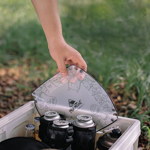 CHENSHUO Collapsible Bowl Plate Set, Portable Camping Tableware, Food Grade Material Free Folding Plate for Outdoor Games, Family Gatherings, Business Trips