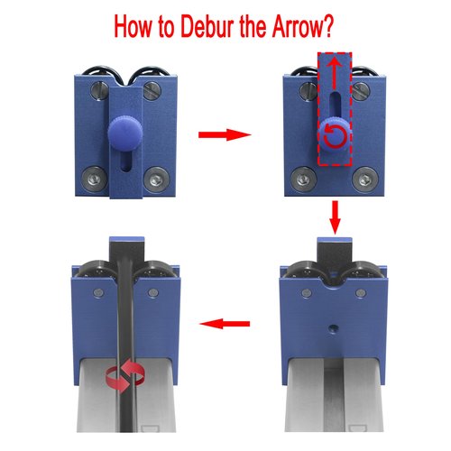 DRUSERY Arrow Spinner Tester Arrow Squaring Device for Shaft Straightness, Vane Tuning and Broadhead Spin, All Aluminum Construction Arrow Straightness Detector Tool