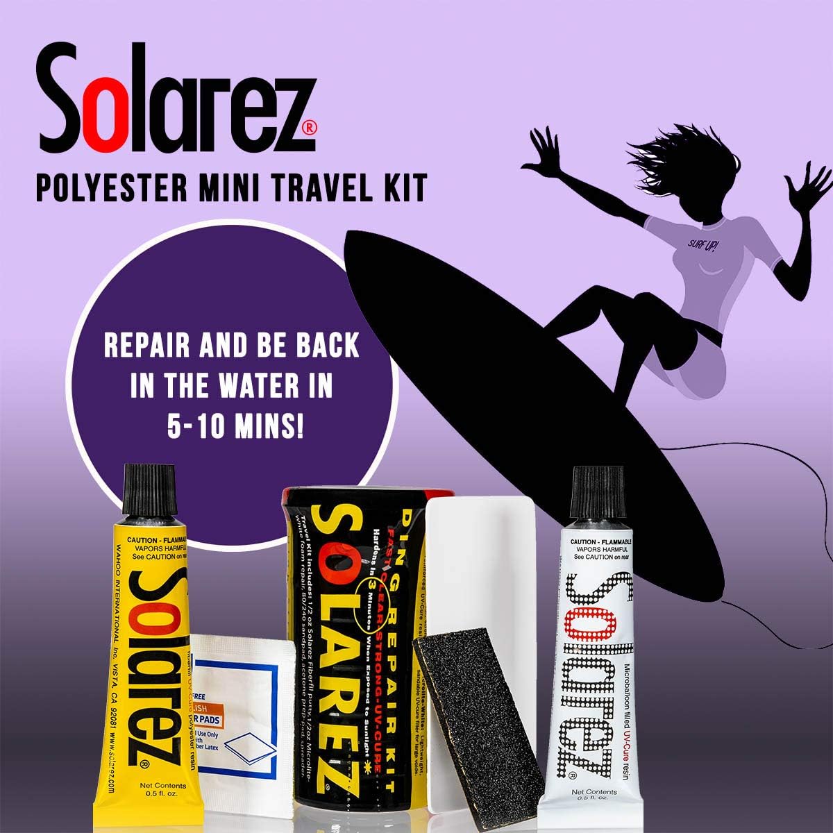 SOLAREZ Artisan Epoxy Resin Kit - Clear, UV-Resistant, 16 oz for Crafts & Repairs