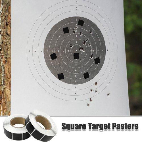 Target Pasters - 0.87 Inch Self-Adhesive Shooting Target Stickers - Cardboard Targets Repair Patches - Ideal for USPSA/IPSC and IDPA Practice, Shooting Training (2000 Stickers (Brown+Black))