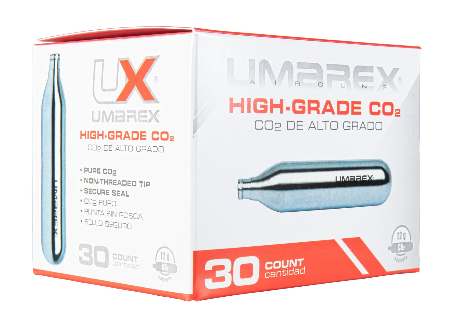 Umarex High-Grade CO2 Cartridges for Pellet Guns, BB Guns and Airsoft Guns, 12 Gram (Pack of 30)