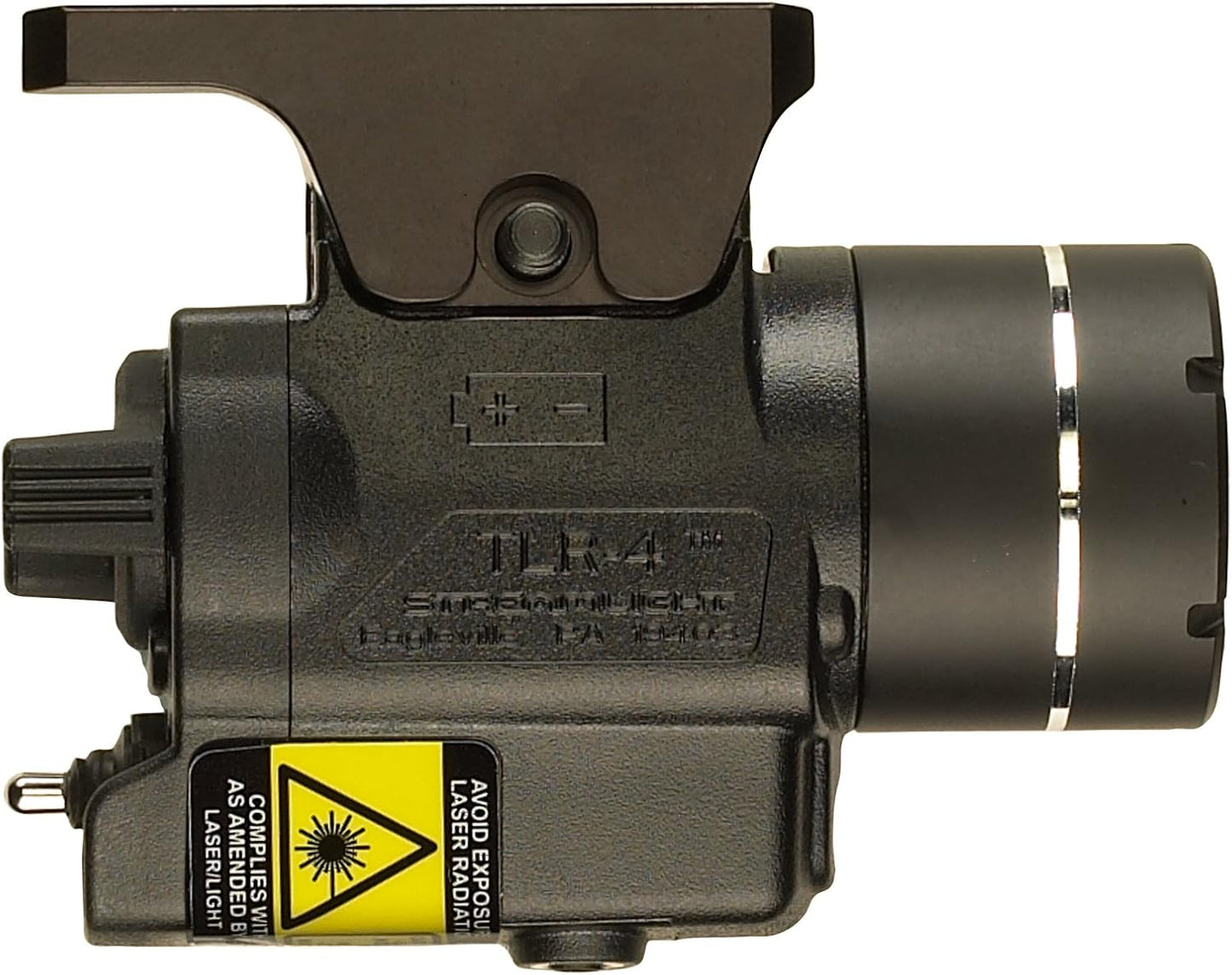 Streamlight 69240 TLR-4 170-Lumen Compact Rail-Mounted Tactical Weapon Light with Integrated Red Aiming Laser for Select Handguns, Black