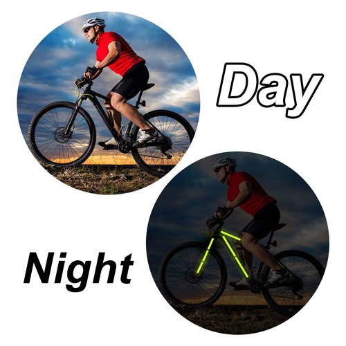 PATIKIL Reflective Stickers, 30 Pcs Safety High Visibility Reflective Sticker Waterproof Driveway Reflectors for Bicycle, Motorcycle, Red (Round)