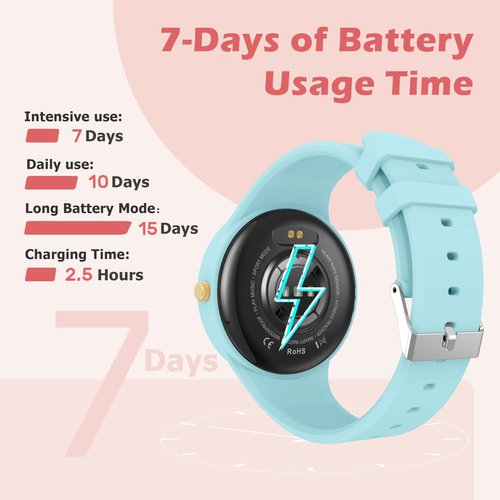 Yeforu Smart Watch for Women Ladies Smartwatch for Android iOS Phones Heart Rate Sleep Tracker Fitness Watch 123+ Sports Modes Pedometer Calorie Counter