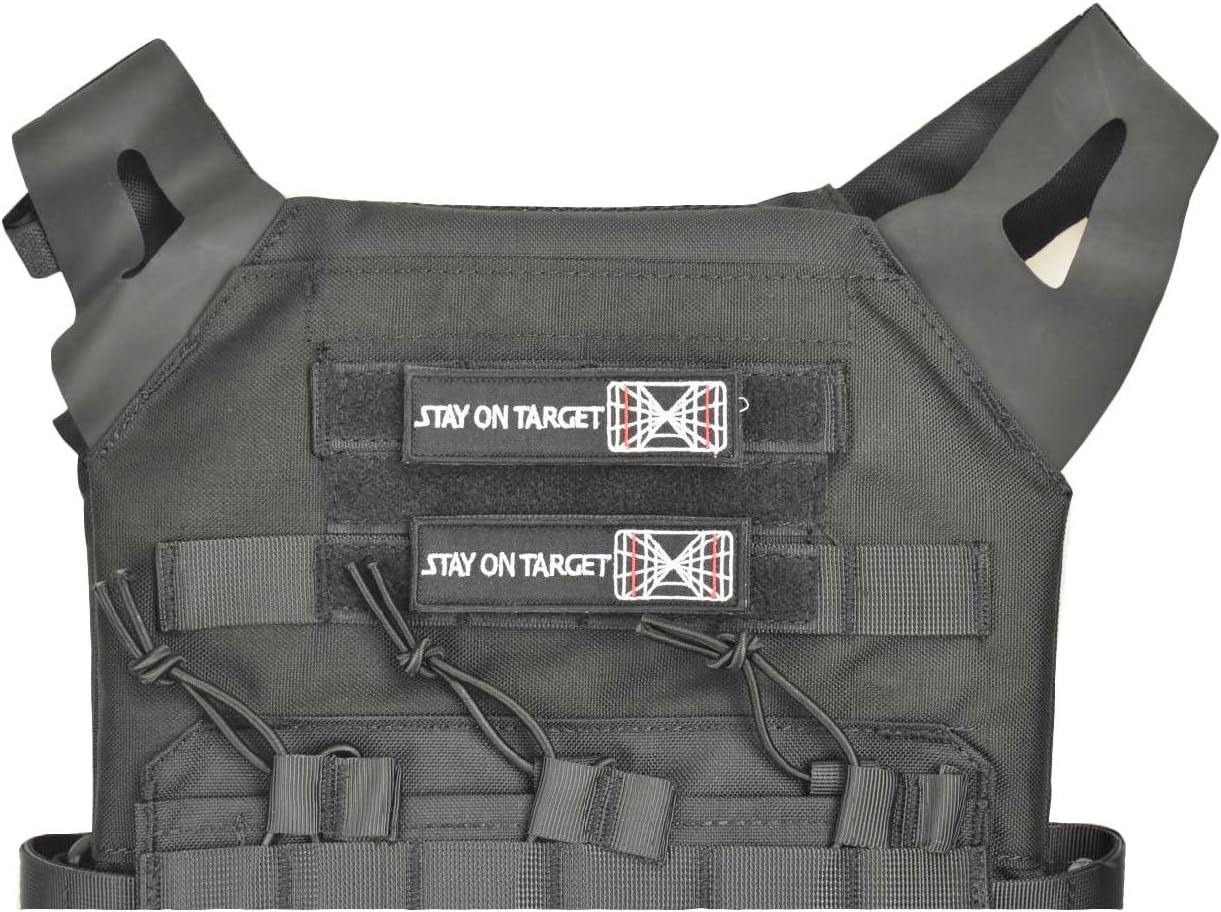 Jadedragon Stay ON Target Embroidered Morale Hook Fastener Patch (Target)