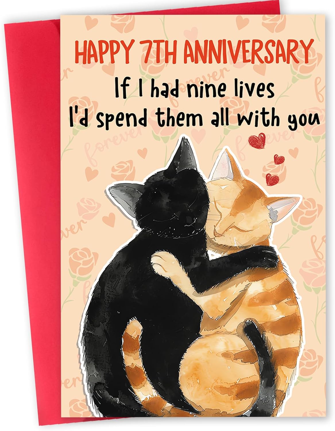 Funny 3rd Anniversary Card for Men Women, Romantic 3 Year Anniversary Card Gifts for Him Her, Cute 3rd Weeding Card for Husband Wife Boyfriend Girlfriend