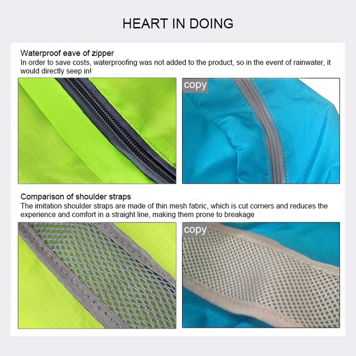 GCSOAR Hiking Backpack 4 packs, Backpack for Women and Men Outdoor Backpacks, Foldable, Camou, Green, Black, Grey, 20l/0.26lb