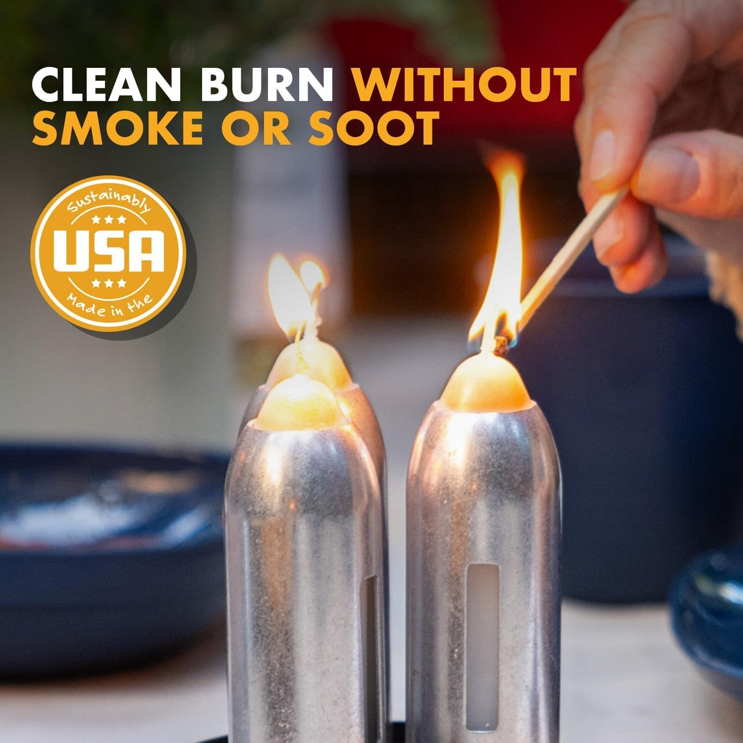 UCO 12-Hour Beeswax Candles for Lanterns | Long-Burning & Made in USA