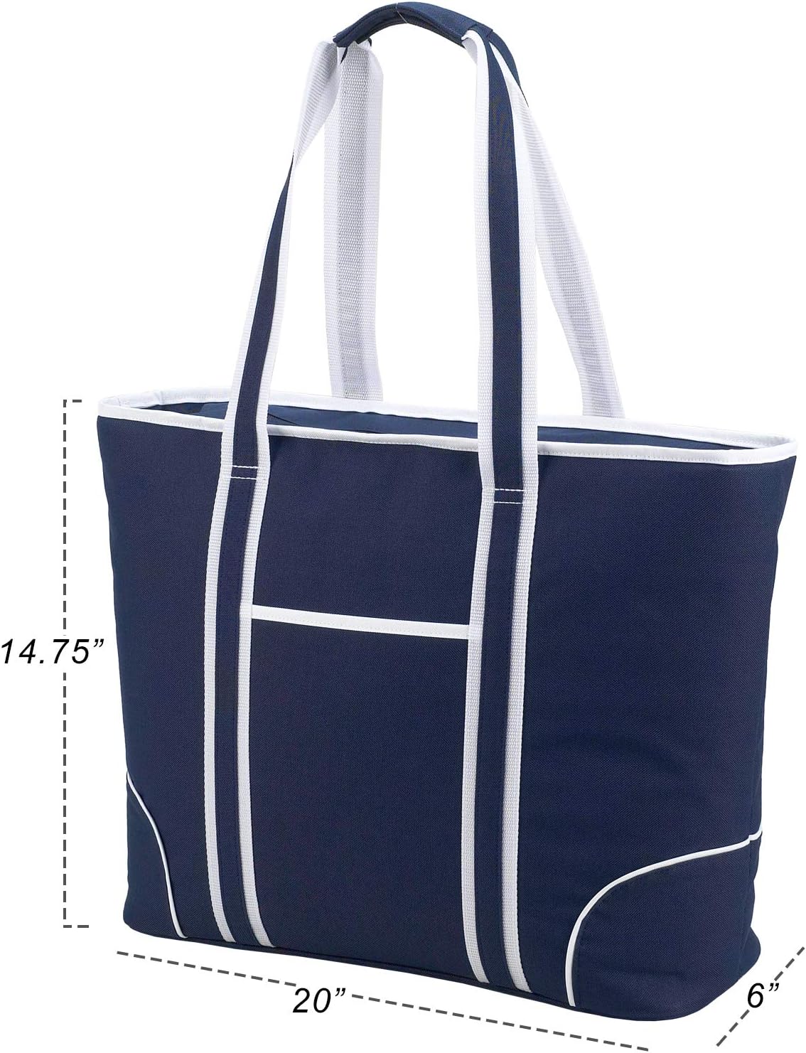 Picnic at Ascot Extra Large Insulated Cooler Bag - 30 Can Tote- Designed & Quality Approved in USA