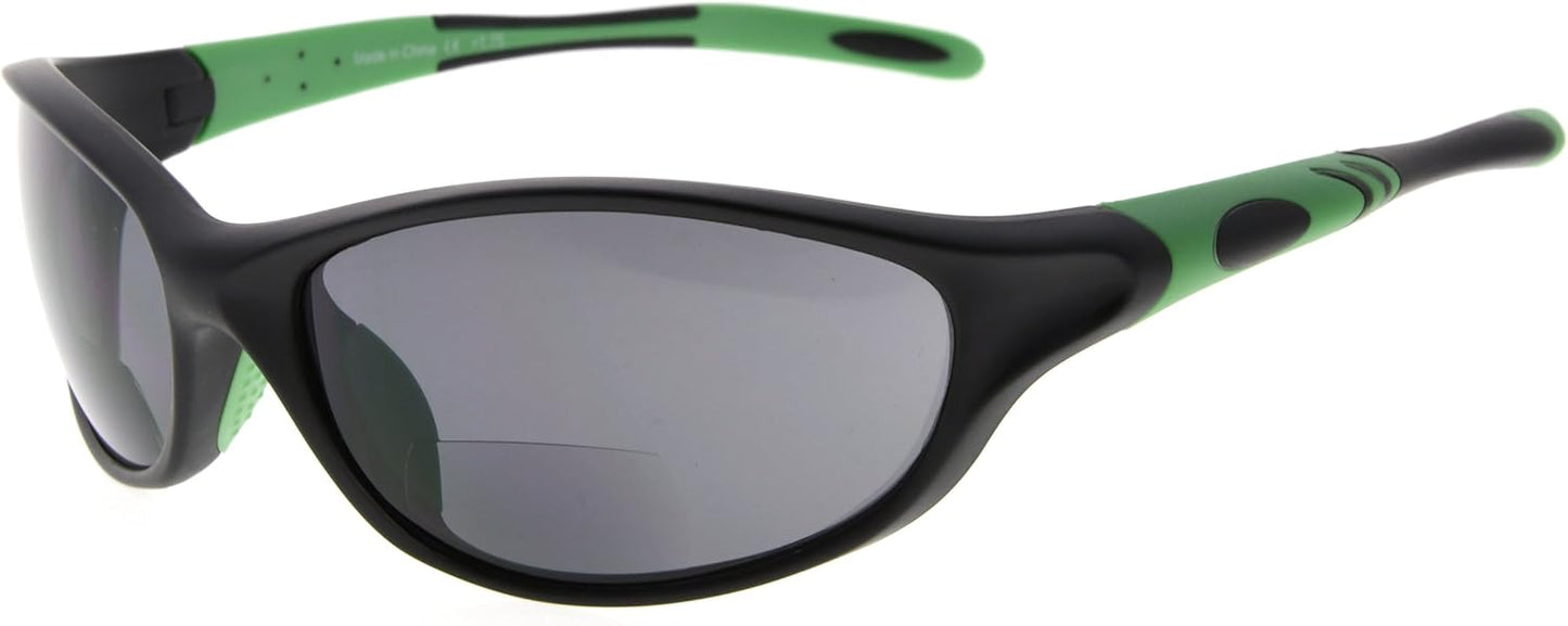 Eyekepper TR90 Frame Bifocal Sports Sunglasses Baseball Running Fishing Driving Golf Softball Hiking Sunshine Readers