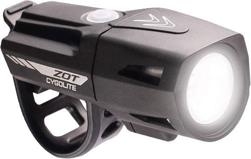 CYGOLITE Zot 250 Lumen Headlight & Dice TL 50 Lumen Tail Light USB Rechargeable Bicycle Light Combo Set, Black, red,Compact