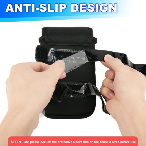 Cosmos Water Bottle Pouch Accessories for Gym Sports Hiking Running Walking Workout, Fits 18-40 Oz Bottle, Storage Pocket for Cell Phone Keys Cards Earphones