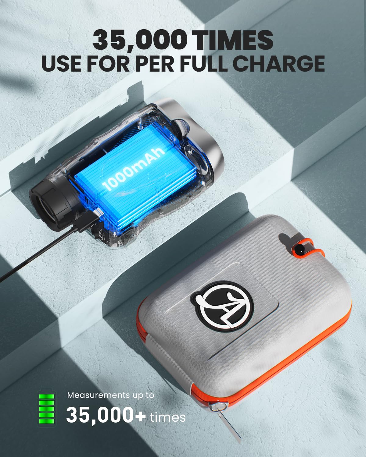 ACEGMET PF2C Golf Rangefinder with Slope, 0.3s Flag Pole Locking Vibration, ±1yd Accuracy, 870 Yards Rechargeable Laser Range Finder Golf with Magnetic, Golf Accessories for Men